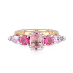5 Stone Pink Ring