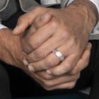 White Gold Free Form Gents Wedidng Band