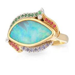 Boulder Opal Ring