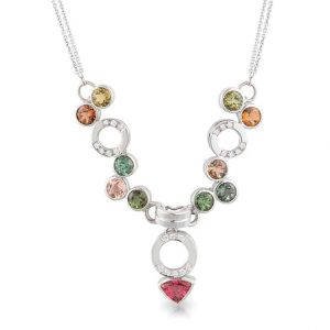 Tourmaline Necklace Earring Set