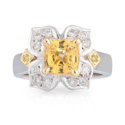 Yellow Ceylon Sapphire Ring