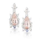 Morganite Tanzanite Earrings
