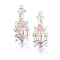 Morganite Tanzanite Earrings
