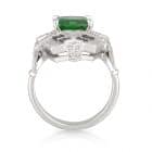 Tsavorite Black Spinel Ring