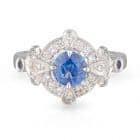 Tanzanite Art Deco Ring