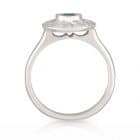 Round Emerald Round Bezel Ring