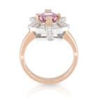 Pink Spinel Sunrise Ring