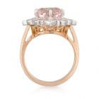 Oval Morganite Diamond Ring