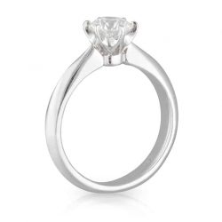 6 Claw Round Brilliant Solitaire Ring