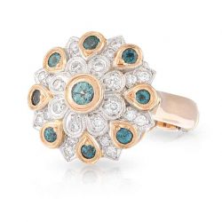 Alexandrite Flower Ring