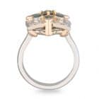 Alexandrite Clover Ring