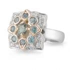 Alexandrite Clover Ring