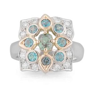 Alexandrite Clover Ring