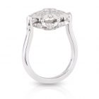 Spinning Engagement Ring with Coloured Gems and Diamonds