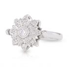 Spinning Engagement Ring with Coloured Gems and Diamonds