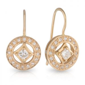 Tammy Rose Gold Diamond Earrings (V2)
