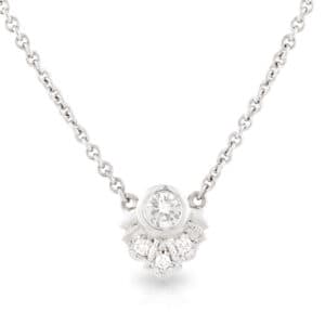 Hazel style Art Deco Fringe Diamond Pendant