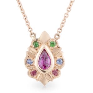 Hazel 9ct Rose Gold Fruit Salad Pendant