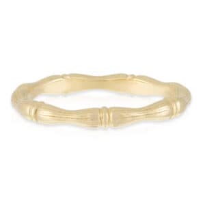 9ct Yellow Gold Bamboo Ring